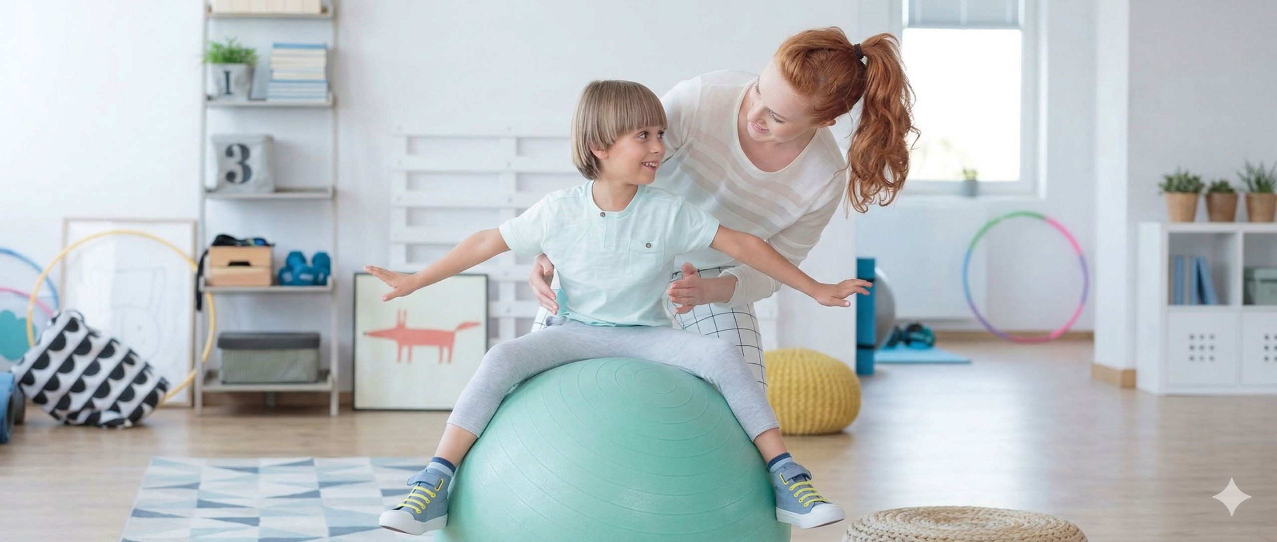 Physical therapy session